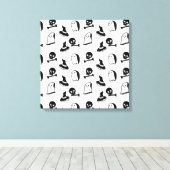 Halloween-Vektorkunst Leinwanddruck (Insitu (Holzboden))