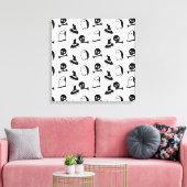 Halloween-Vektorkunst Leinwanddruck (Insitu (Wohnzimmer))