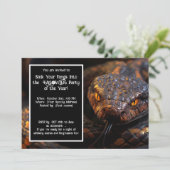 Halloween Venom & Vibes Einladung (Stehend Vorderseite)