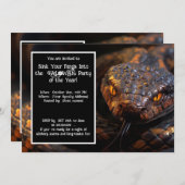 Halloween Venom & Vibes Einladung (Vorne/Hinten)