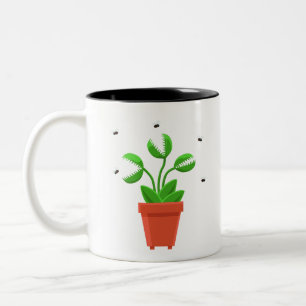 Halloween-Venusfliegenfalle Zweifarbige Tasse