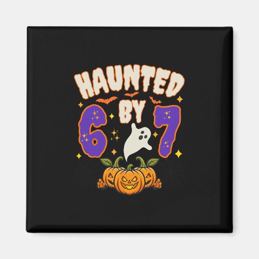 Halloween Verflucht 67 Nummer 67 Sechs Sieben Meme Magnet (Vorne)