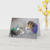 Halloween verfolgt Gruß-Karte Karte (Gelbe Blume)