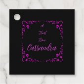 Halloween vergiftet lila magische Grenze mit Schäd Geschenkanhänger (Vorderseite)