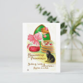 Halloween-Vergnügen, Vintag Postkarte (Stehend Vorderseite)