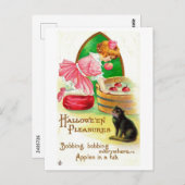 Halloween-Vergnügen, Vintag Postkarte (Vorne/Hinten)