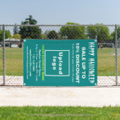 Halloween-Verkauf auf Aquamarinem grünem Banner (Insitu)