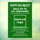 Halloween-Verkauf im Grünen Fenster Fensteraufkleber (Blatt 3)