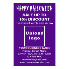 Halloween-Verkauf im Lila Foto