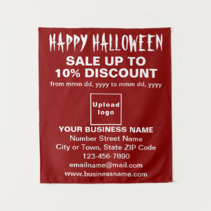 Halloween-Verkauf in der Wirtschaft Wandteppich