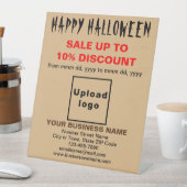 Halloween-Verkauf in Light Brown Sockelschild (In Situ)