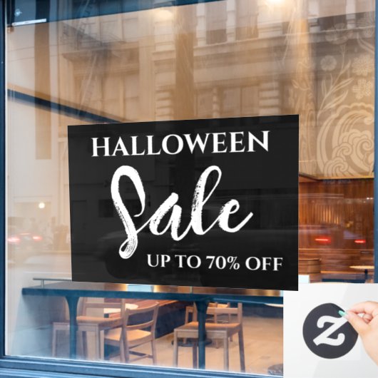 Halloween-Verkaufszeichen, Boutique-Beschriftung, Fensteraufkleber (Café-Fenster)