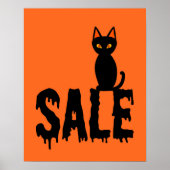 Halloween-Verkaufszeichen, Boutique-Verkaufsschild Poster (Vorne)