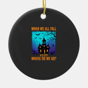 Halloween Verlassene Kirche Wohin Gehen Wir Keramik Ornament