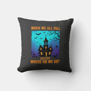 Halloween Verlassene Kirche Wohin Gehen Wir Kissen
