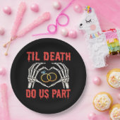 Halloween Verlobung Til Death Do us Part Pappteller (Party)