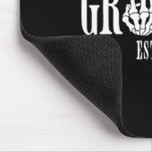 Halloween Verlobung Wedding Bride Groom Skeleton Mousepad (Ecke)