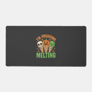 Halloween verrückt schmelzendes Eis Schreibtischunterlage