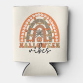 Halloween Vibes Boho Rainbow Fall Halloween Dosenkühler (Vorderseite)