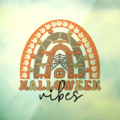 Halloween Vibes Boho Rainbow Fall Halloween Fensteraufkleber (Blatt 3)