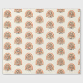 Halloween Vibes Boho Rainbow Fall Halloween Geschenkpapier (Flach)