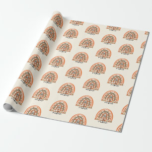 Halloween Vibes Boho Rainbow Fall Halloween Geschenkpapier