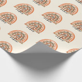 Halloween Vibes Boho Rainbow Fall Halloween Geschenkpapier (Ecke)