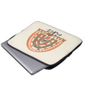 Halloween Vibes Boho Rainbow Fall Halloween Laptopschutzhülle (Vorne Knopf)