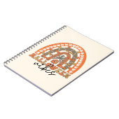 Halloween Vibes Boho Rainbow Fall Halloween Notizblock (Linke Seite)