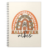 Halloween Vibes Boho Rainbow Fall Halloween Notizblock (Vorderseite)