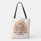 Halloween Vibes Boho Rainbow Fall Halloween Tasche (Rückseite)