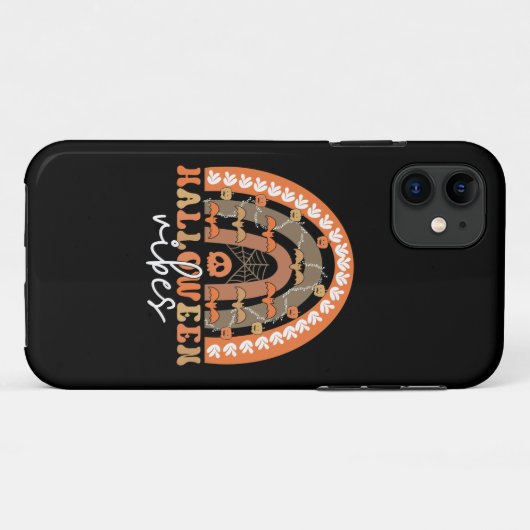 Halloween Vibes Boho Regenbogen Fall Spooky Case-Mate iPhone Hülle (Rückseite (Horizontal))