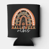 Halloween Vibes Boho Regenbogen Fall Spooky Dosenkühler (Rückseite)