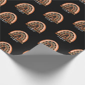 Halloween Vibes Boho Regenbogen Fall Spooky Geschenkpapier (Ecke)