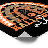 Halloween Vibes Boho Regenbogen Fall Spooky Poster (Ecke)