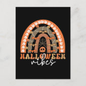 Halloween Vibes Boho Regenbogen Fall Spooky Postkarte (Vorderseite)