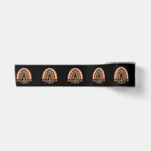 Halloween Vibes Boho Regenbogen Fall Spooky Satinband (Vorderseite)