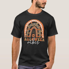 Halloween Vibes Boho Regenbogen Fall Spooky T-Shirt