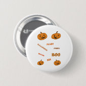 Halloween Vibes Button (Vorne & Hinten)