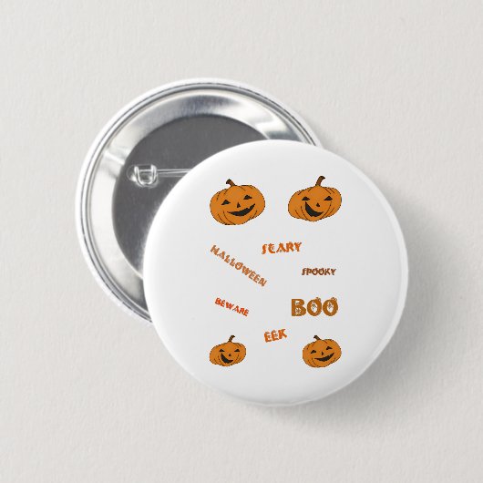 Halloween Vibes Button (Vorne & Hinten)