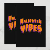 Halloween Vibes Einladung (Vorne/Hinten)