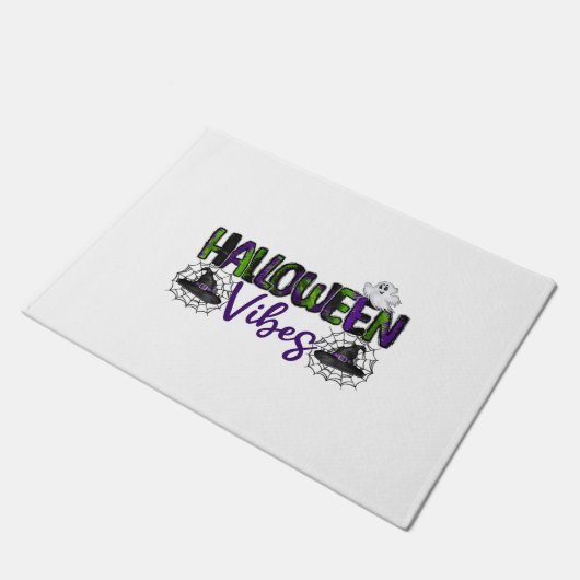 Halloween Vibes Fußmatte (Schrägansicht)
