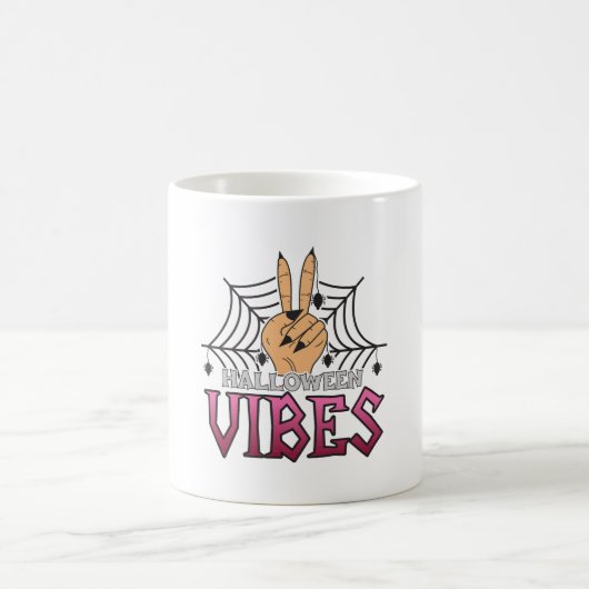 Halloween Vibes, Halloween, Beängstigend, Kostüm Kaffeetasse (Mittel)