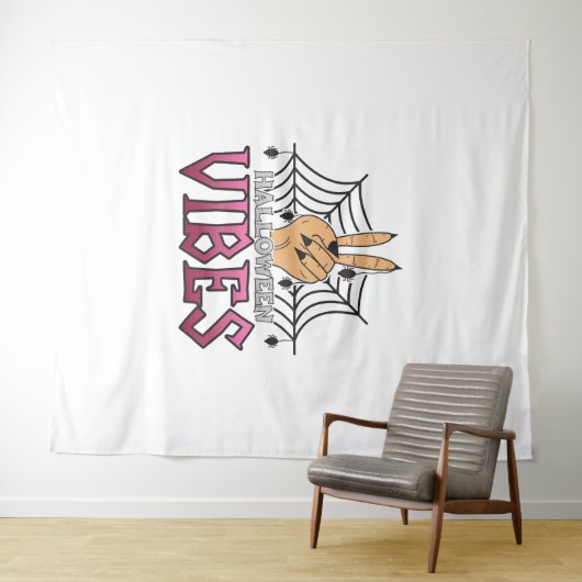 Halloween Vibes, Halloween, Beängstigend, Kostüm Wandteppich (Beispiel (Horizontal))