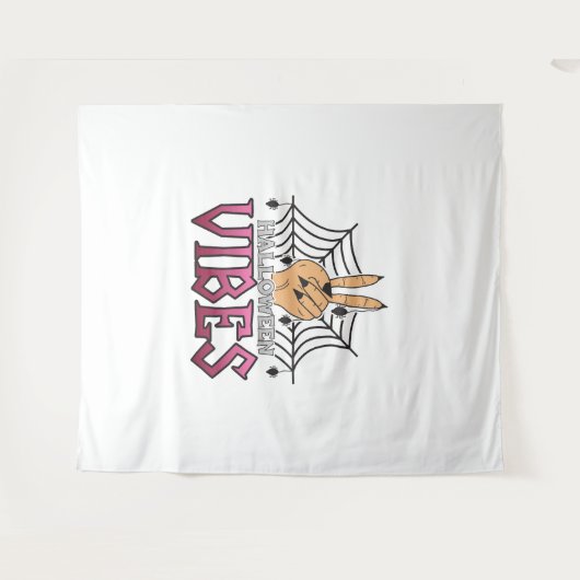 Halloween Vibes, Halloween, Beängstigend, Kostüm Wandteppich (Vorderseite (Horizontal))