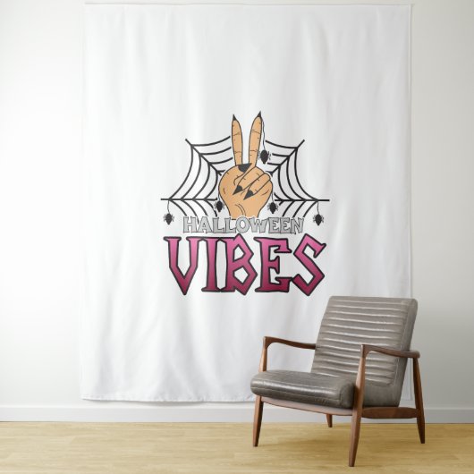 Halloween Vibes, Halloween, Beängstigend, Kostüm Wandteppich (Beispiel)