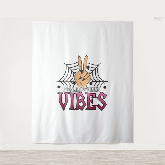 Halloween Vibes, Halloween, Beängstigend, Kostüm Wandteppich (Vorderseite)