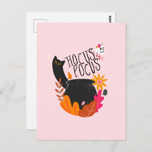 Halloween Vibes • Hocus Pocus Postkarte (Vorne/Hinten)