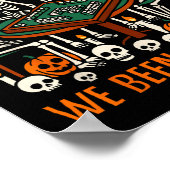 Halloween Vibes Mahjong Lover wie lange sind wir s Poster (Ecke)