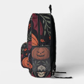 Halloween Vibes Pattern Bedruckter Rucksack (Rechts)